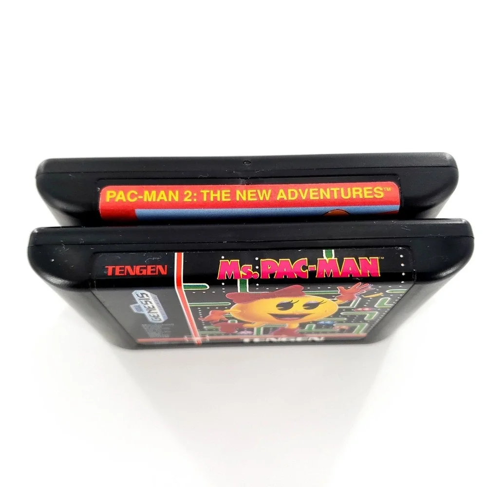 Ms. Pac-Man & Pac-Man 2: The New Adventures Sega Genesis Complete Tested